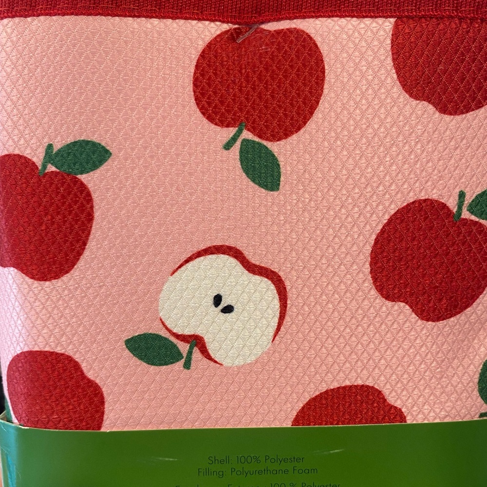 Kate Spade New York Kitchen Drying Mats Apples Set of 2 Reversible - Picture 4 of 6
